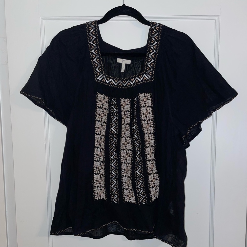 Joie size L peasant style short sleeve top